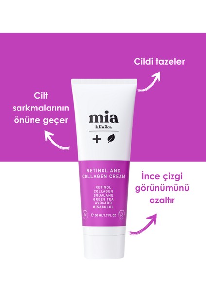 Cilt Yenileyici ve Yaşlanm Karşıtı Retinol Kolajen Krem modelleri