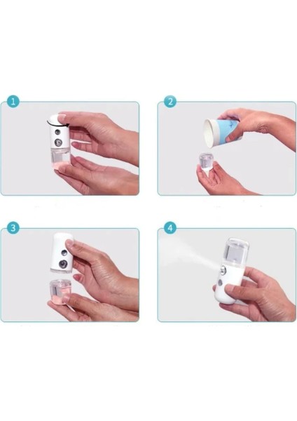 Şarjlı Mini Yüz Nemlendirici Dezenfektan Cihazı Mist Sprayer fırsatları
