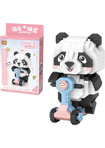 Loz Mini Kaykay Panda Çocuk Oyuncak Yapımı Seti 320 Parça (Yurt Dışından)