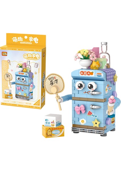 Loz Mini Buzdolabı Çocuk Oyuncak Yapımı Seti 250 Parça (Yurt Dışından)