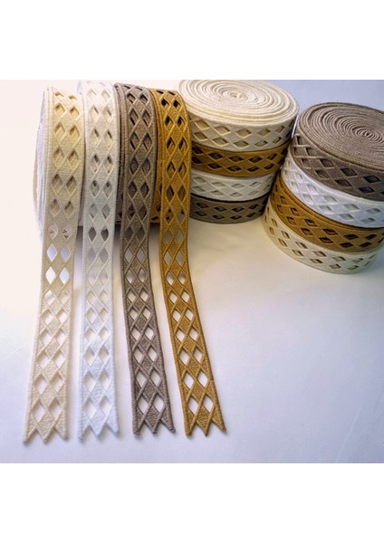 Baklava Desenli Şerit Nakış Kurdele Model (6 Metre )