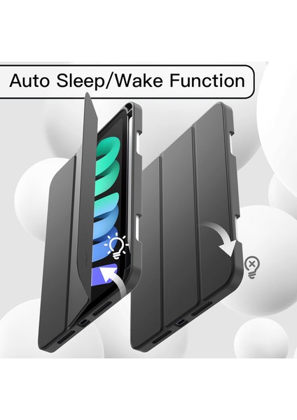 iPad Mini 7 A17 Pro Kılıf Uyku Modlu Smart Pen Slot Charging Case fiyatları