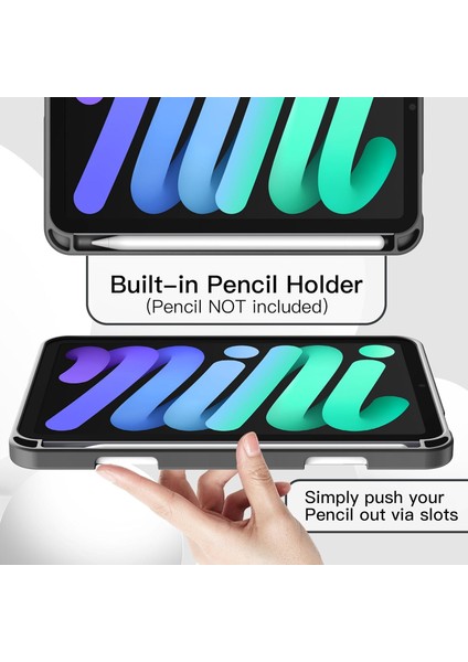 iPad Mini 7 A17 Pro Kılıf Uyku Modlu Smart Pen Slot Charging Case fırsatları