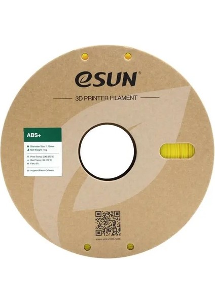 Abs+ Sarı Filament 1.75MM 1 kg