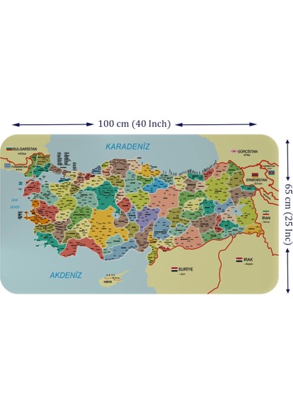 - Eğitici - Öğretici Dünya ve Türkiye Haritası Çocuk Odası Duvar STICKER-60X105-3888 fırsatları