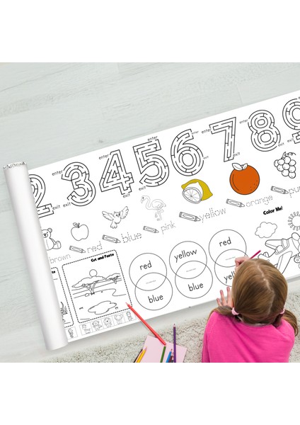 Yeni Nesil Dev Boy, Ingilizce Öğretim Boyama Poster 165CM