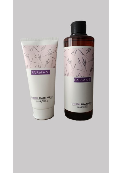 Lavanta Şampuan 500 ml + Farmasi Lavanta Saçmaskesi 200 ml