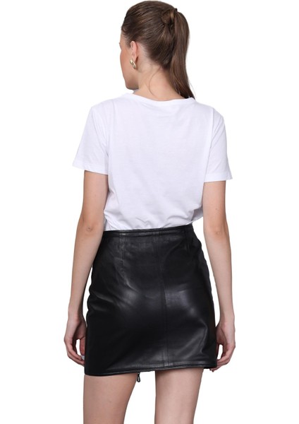 Basics&more Kadın Deri Etek SK02 fırsatları