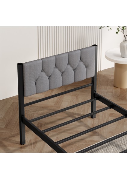 Karyola, Stil Metal Karyola, 90 x 200 cm , Kapitone Işlemeli Karyola fırsatları