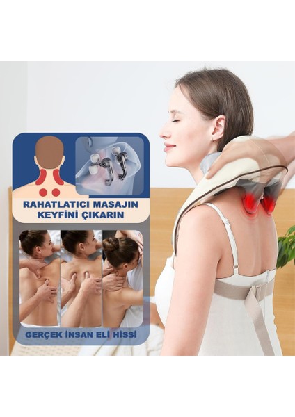 Şarjlı Masaj Aleti Şarjlı Ovmalı ve Isıtmalı Masaj Aleti Şarjlı Sırt Masaj Aleti Boyun - Sırt - Bacak - Tüm Vücut fiyatları