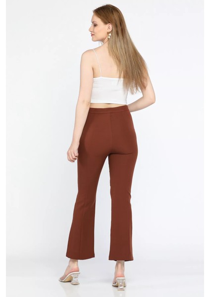 Kadın Fermuarlı Çimalı Pantolon P-00001666