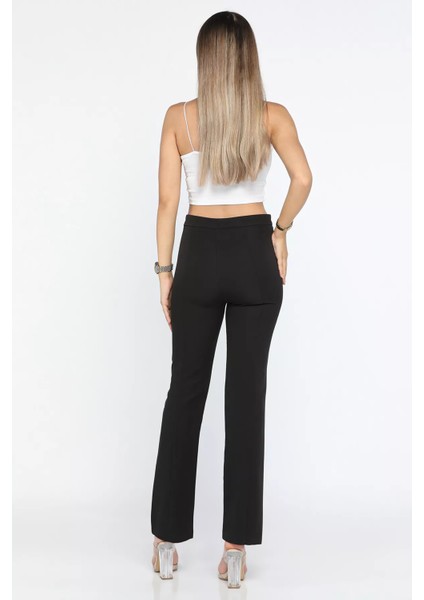 Kadın Fermuarlı Çimalı Pantolon P-00001666