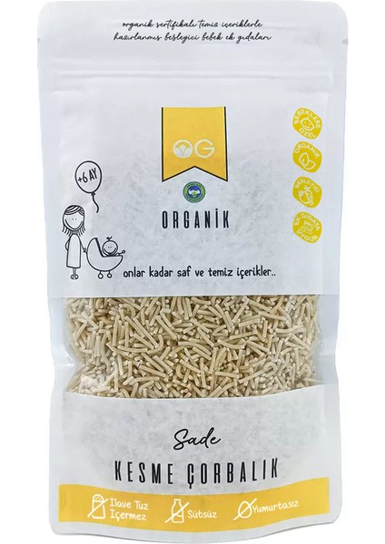 Organik Sade Kesme Çorbalık 200 Gr +6 Ay