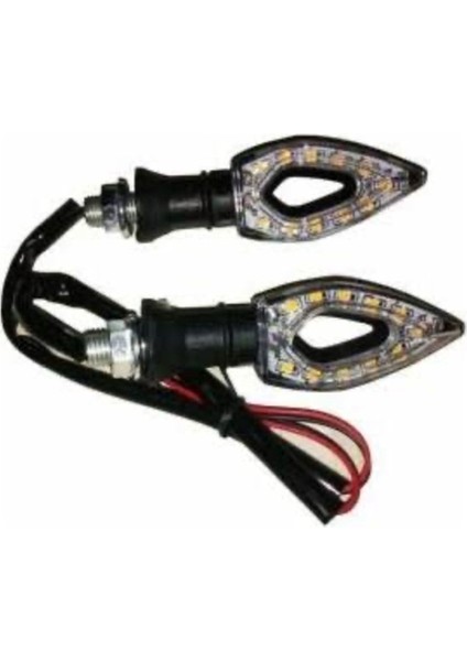 Motorsiklet LED Sinyal Üçgen Set ( 4 Adet Takım )