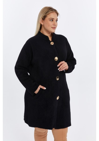 Triko Büyük Beden Kadın Yumuşak Çok Kalın Yüksek Kalite Anne Uzun Kışlık Hırka