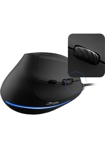 Dikey Programlama Oyun Faresi 7200DPI Dikey Ergonomik Kablolu Fare (Yurt Dışından)