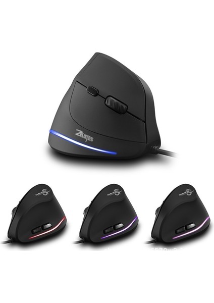 Dikey Programlama Oyun Faresi 7200DPI Dikey Ergonomik Kablolu Fare (Yurt Dışından)