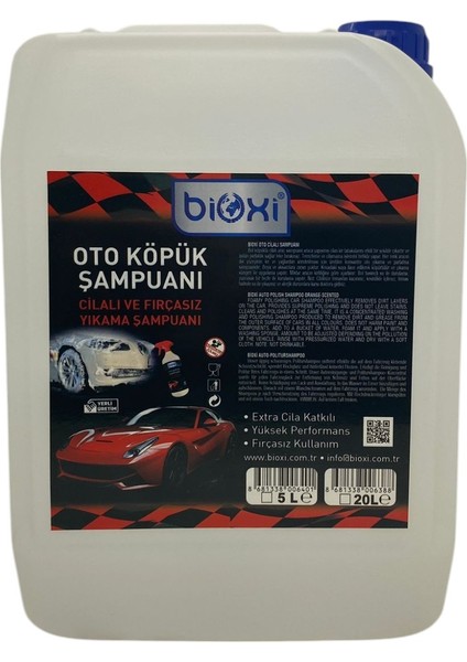 Oto Köpük Şampuanı 5 Lt - Cilalı ve Fırçasız Yıkama ile Araç Temizliği Için Etkili Çözüm fiyatları