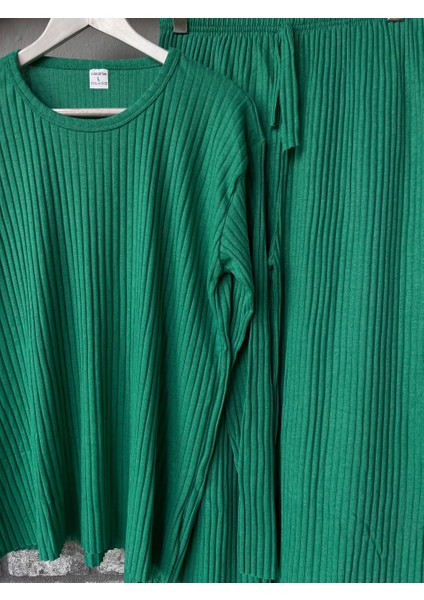 Kadın Alt Üst Örme Takım Sıfır Yaka Fitilli Takım Kadın Takım modelleri