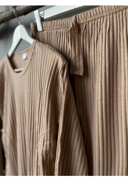 Kadın Alt Üst Örme Takım Sıfır Yaka Fitilli Takım Kadın Takım fiyatları