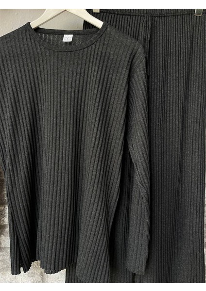 Kadın Alt Üst Örme Takım Sıfır Yaka Fitilli Takım Kadın Takım fırsatları