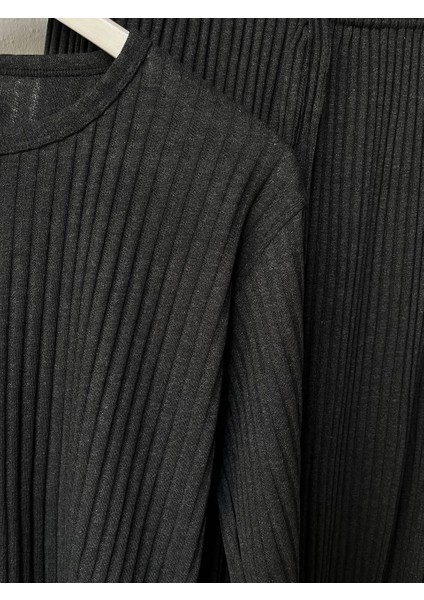 Kadın Alt Üst Örme Takım Sıfır Yaka Fitilli Takım Kadın Takım indirimleri