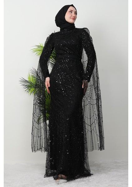 Duru Taşlı Abiye Siyah modelleri