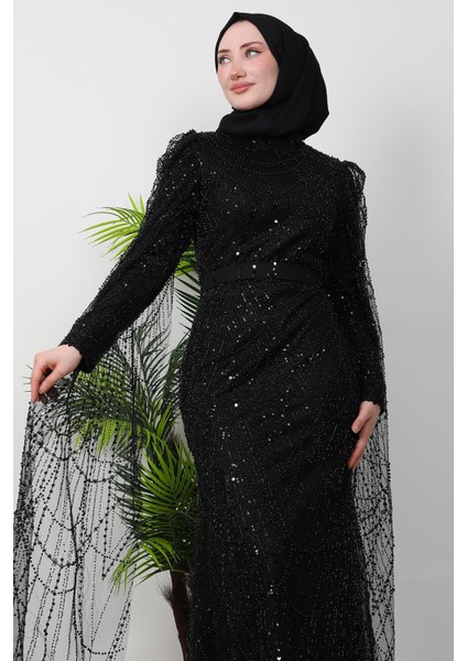 Duru Taşlı Abiye Siyah indirimleri