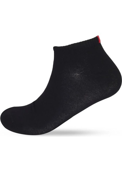 Run 3 Lü Erkek Basic Patik Çorap - Siyah/Siyah/Siyah