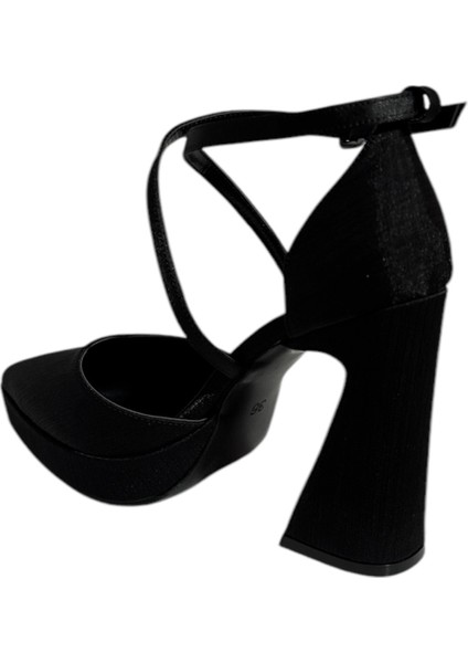 Milano 1202 Kadın Platform Topuklu Saten Ayakkabı (Yaz 25) fırsatları