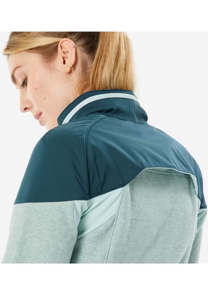 Kadın Outdoor Sıcak Tutan Polar Kışlık Mont/kar Montu - Yeşil - SH500 Mountain indirimleri