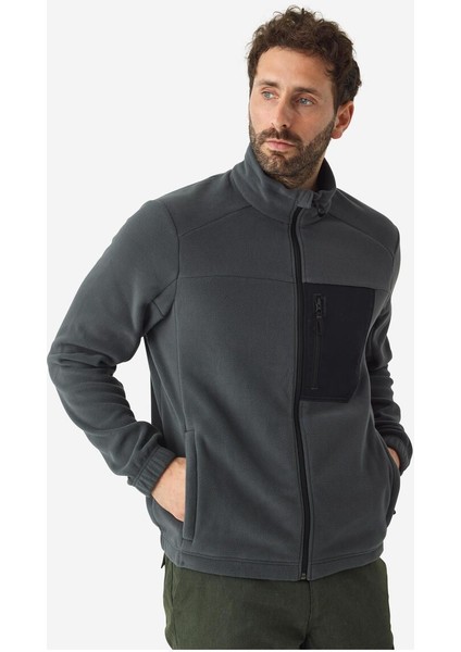 Ses Çıkarmayan Polar Hırka - Gri - Avcılık ve Doğa Gözlemi – 500 indirimleri