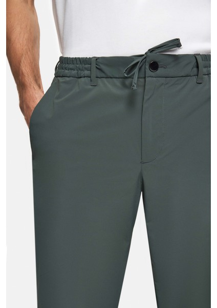Ds Damat Relaxed Fit Yeşil Armürlü Ince ve Hafif Rpt Jogger Pantolon