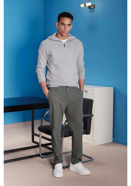 Ds Damat Relaxed Fit Yeşil Armürlü Ince ve Hafif Rpt Jogger Pantolon