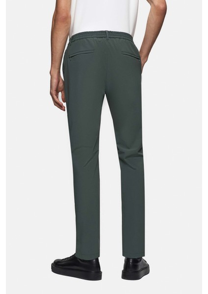 Ds Damat Relaxed Fit Yeşil Armürlü Ince ve Hafif Rpt Jogger Pantolon