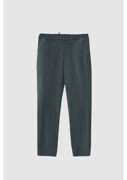 Ds Damat Relaxed Fit Yeşil Armürlü Ince ve Hafif Rpt Jogger Pantolon