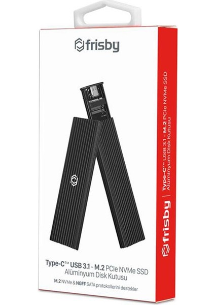 Frısby FHC-M2305 Type-C USB 3.1 - M.2 Pcıe Nvme SSD Alüminyum Disk Kutusu