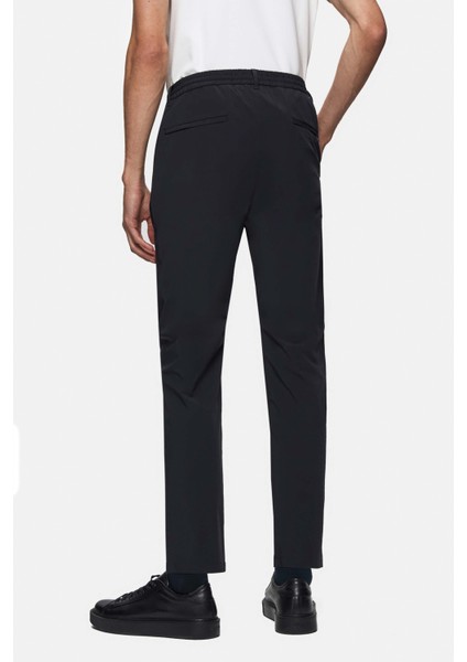 Ds Damat Relaxed Fit Lacivert Armürlü Ince ve Hafif Rpt Jogger Pantolon