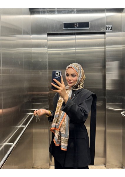 Varak Desen Ithal Vual Ipek Şal