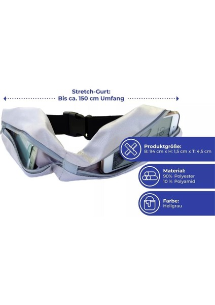 Spor Yürüyüş Bel Çantası Gri indirimleri