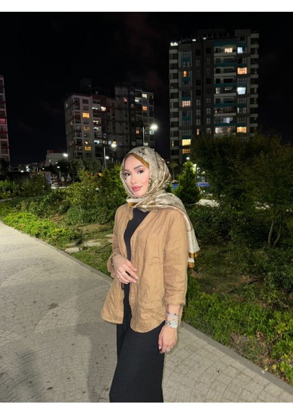 Etnik Desen Ithal Vual Ipek Şal