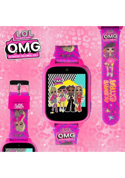 Miniflak L.O.L. Surprise! L.O.L.011OMG Pembe Kamera Bluetoothlu 26 Oyunlu Çocuk Saati (Takip Özelliği Yok)