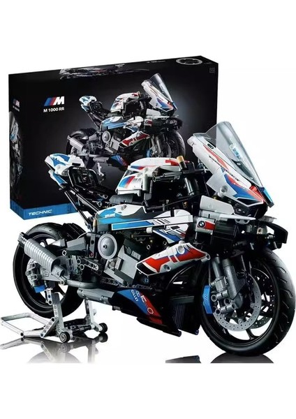 1:5 Bmw M1000RR Blok Puzzle Motosiklet Modeli (Yurt Dışından)