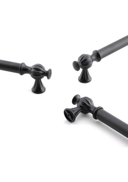 Mobilya Çekmece Dolap Mutfak Metal Dolabı Kulp Kapak Kulpu Kulpları Kulbu 320 mm Siyah indirimleri