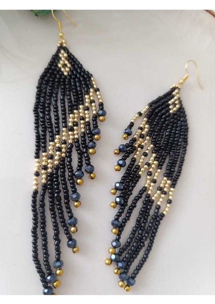 Kum Boncuk Oya El Yapımı Küpe modelleri