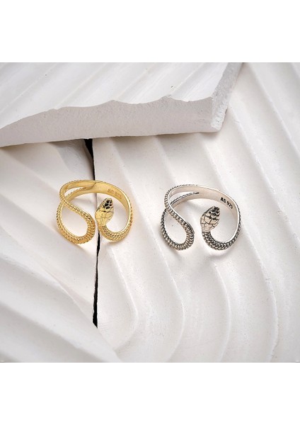 925 Ayar Gümüş Kobra Unisex Yüzük