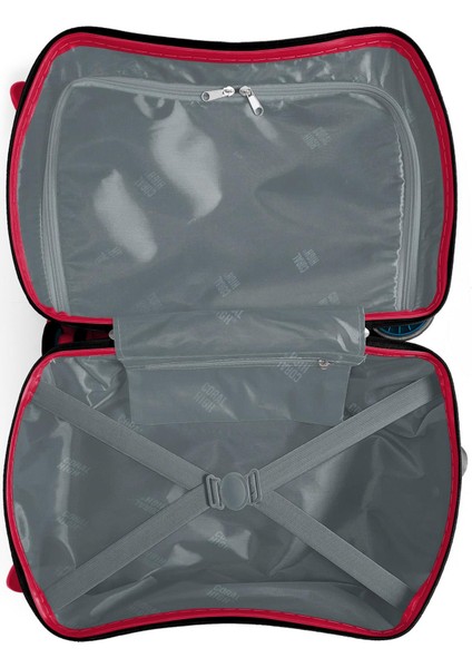 Kids Turuncu High Wheels Truck Desenli Otur-Çek Çocuk Valizi 16365 indirimleri