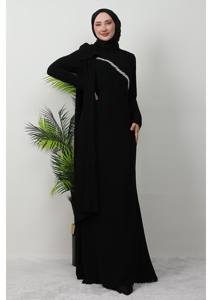 Özün Taşlı Abiye Siyah modelleri