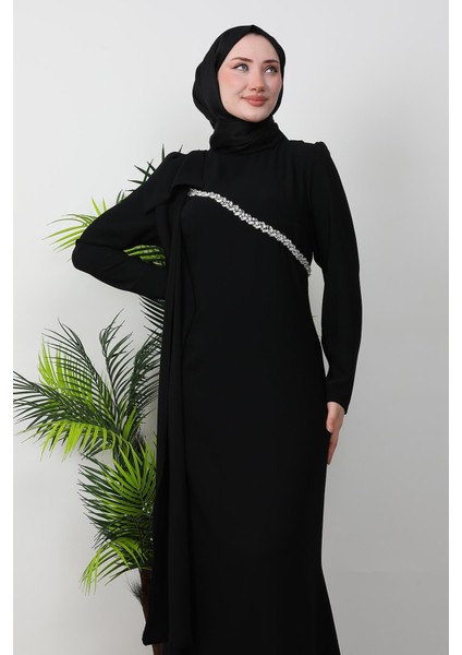 Özün Taşlı Abiye Siyah indirimleri