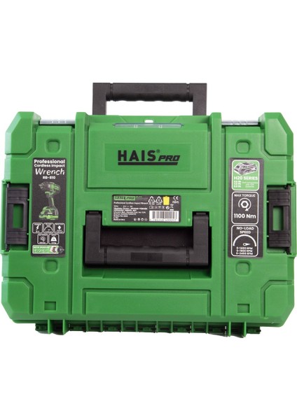 Haispro RB-810 Profesyonel Darbeli Somun Sıkma 1100 Nm 21 V 4.0 Ah